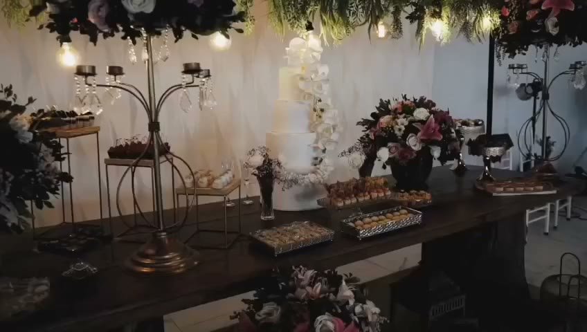 A mesa do bolo — Recanto dos Bambus
